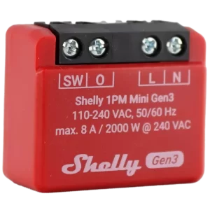 Shelly Plus 1PM Mini Gen3 Frente