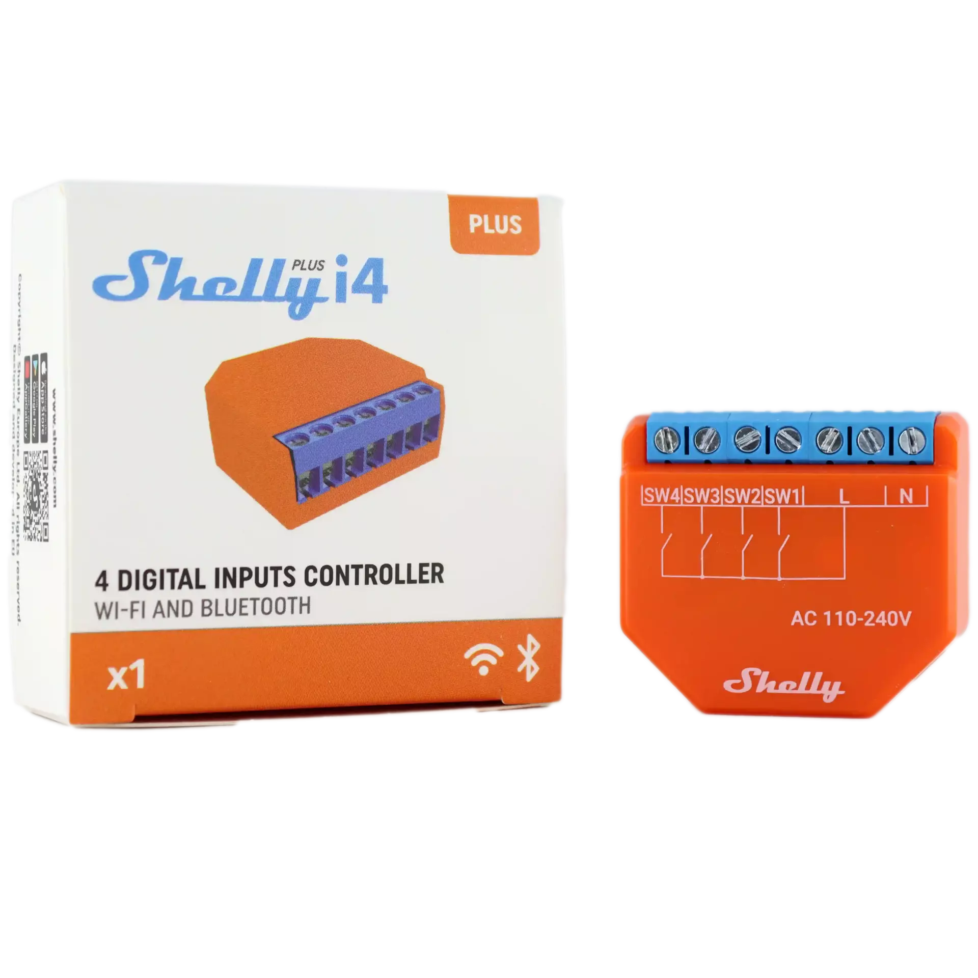 Shelly Plus i4 Caixa