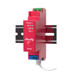 Shelly Pro 1PM Módulo Relé Wi-Fi Ethernet c/ Medidor de Consumo Calha DIN