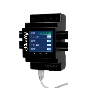 Shelly Pro 4PM V2 Módulo Automação c/ 4 Relés Wi-Fi/BT/LAN Calha DIN
