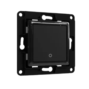 Shelly Wall Switch 1 Interruptor de Parede de 1 Botão p/ Módulos Shelly - Preto