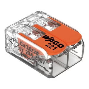 Ligador rápido 2 fios 0.2 a 4mm² (Pacote 10 uni.) 221-412 - Wago