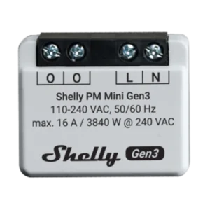 Módulo Inteligente Shelly PM Mini Gen3 Wi-Fi Medição de Energia