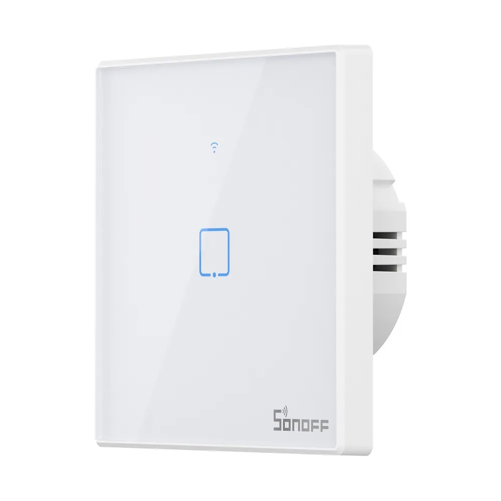 Sonoff TX T2 Interruptor Inteligente Touch de Encastrar Wi-Fi e RF Branco