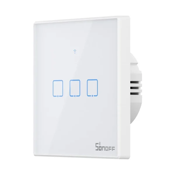 Sonoff TX T2 Interruptor Inteligente Touch de Encastrar Wi-Fi e RF Branco - 3C