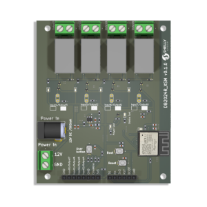 Shelly DB2024R_XSM Placa de Desenvolvimento com 4 Relés