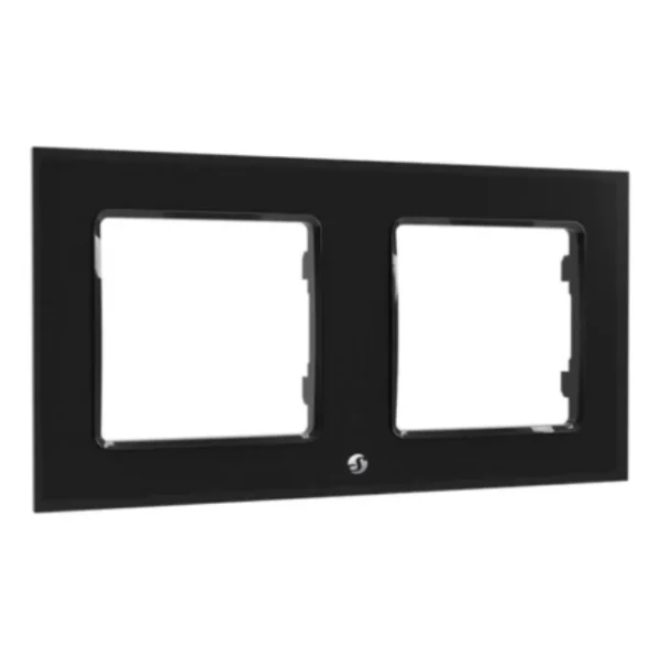 Shelly Wall Frame 2 Espelho para interruptores Shelly Wall Switch - Preto