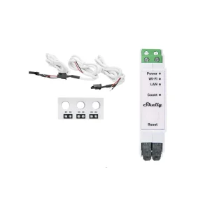 Shelly Pro 3EM-3CT63 Módulo medidor de consumo trifásico WiFi + TI triplo de 63A