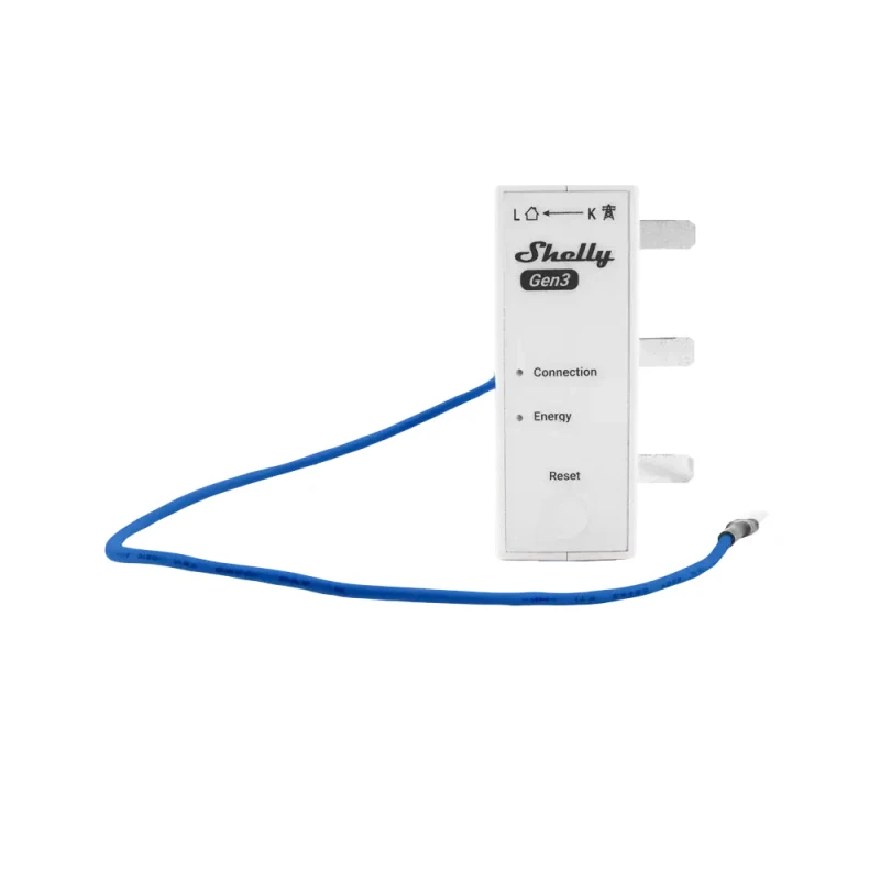 Shelly 3EM-63T Gen3 - Medidor de Energia Trifásico Compacto Wi-Fi - ligação por terminal