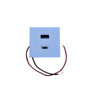 Shelly USB charger for Wall Display Stand White - Módulo carregador USB (USB-A + USBC) 20W para Suporte de Wall Display - Branco