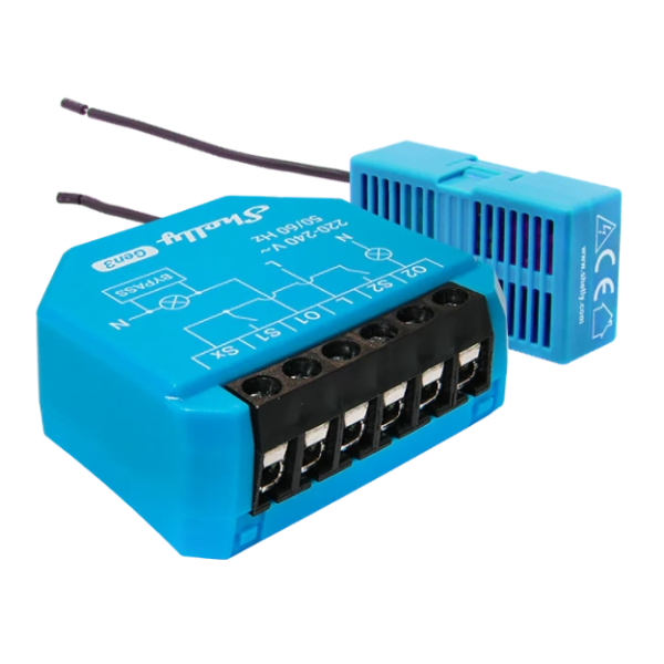 Shelly 2L Gen3 - Módulo interruptor para automação Wi-Fi 2 canais 110–240VAC 200+700W - Sem Neutro