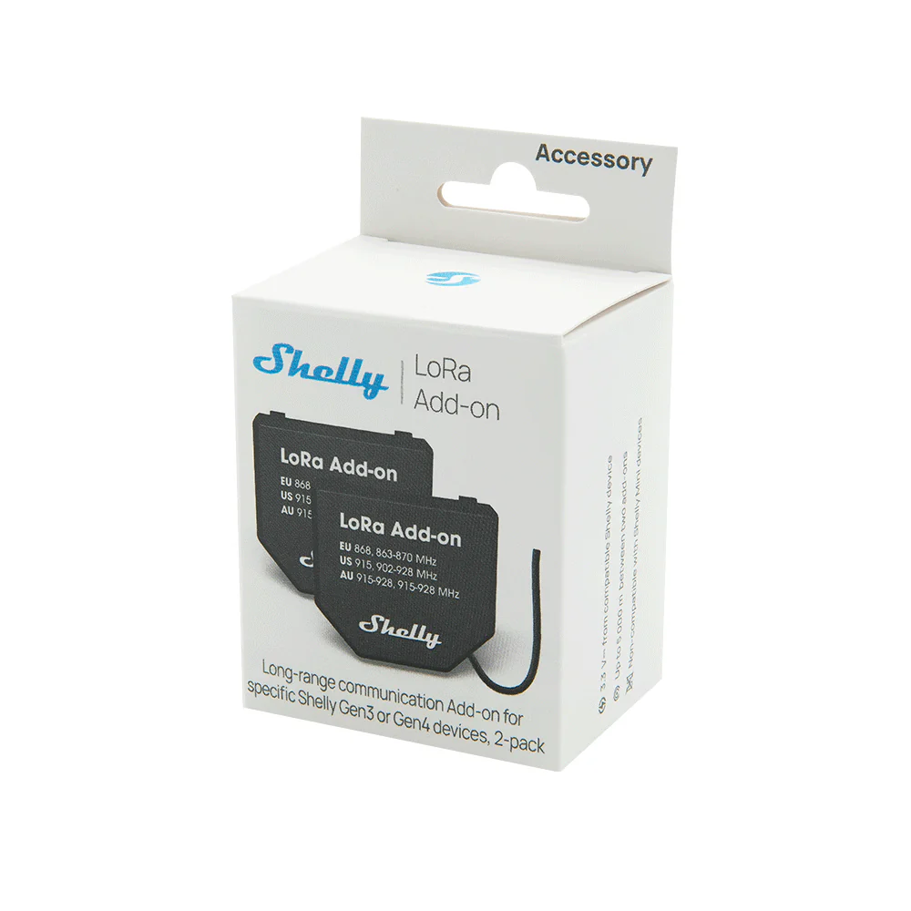 Shelly LoRa Add-on - Módulo Add-On de Comunicação LoRa (até 5km) para dispositivos Gen3/Gen4 - Image 6