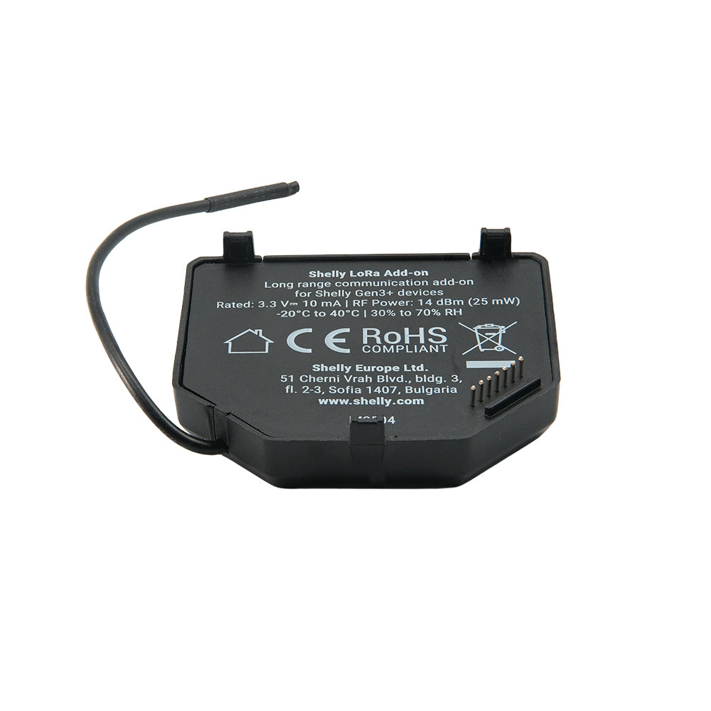 Shelly LoRa Add-on - Módulo Add-On de Comunicação LoRa (até 5km) para dispositivos Gen3/Gen4 - Image 2