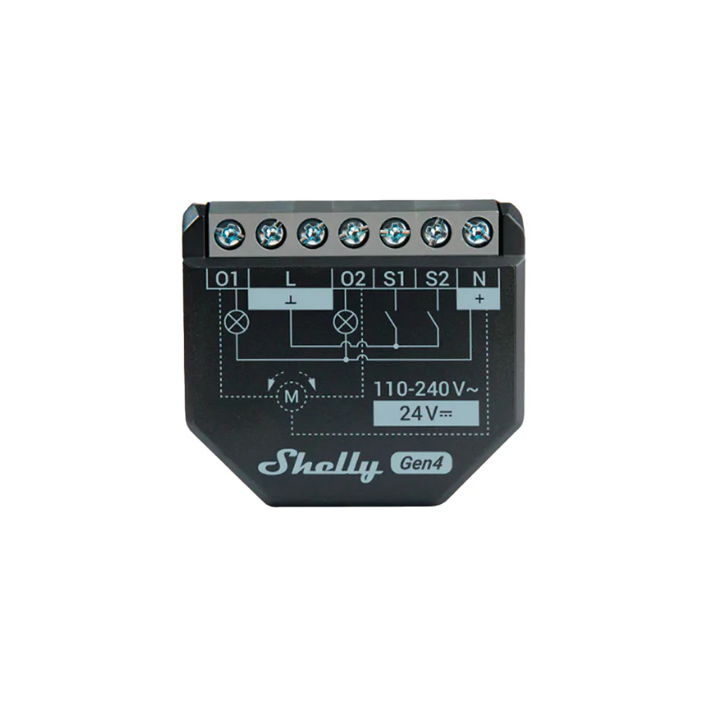 Shelly 2PM Gen4 - Módulo Inteligente de Relé Duplo Wi-Fi c/ controle de estores elétricos e medição de energia - Image 2