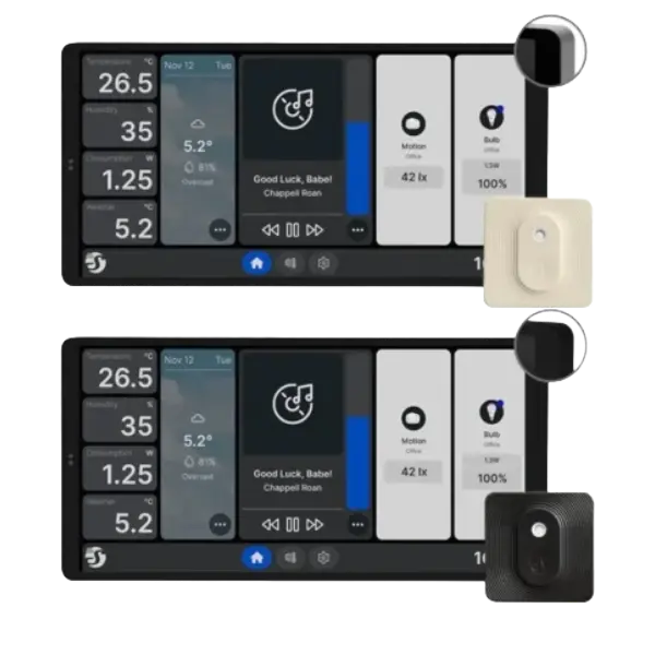 Shelly Wall Display X2 - Ecrã Touch 6.95'' de parede p/ Controlo centralizado c/ Comutação 5A