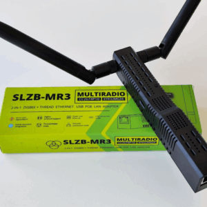 SMLIGHT SLZB-MR3U - Coordenador Multi rádio Zigbee + Thread PoE Ethernet USB Wi-Fi CC2674P10+ EFR32MG21 com USB-passthrough