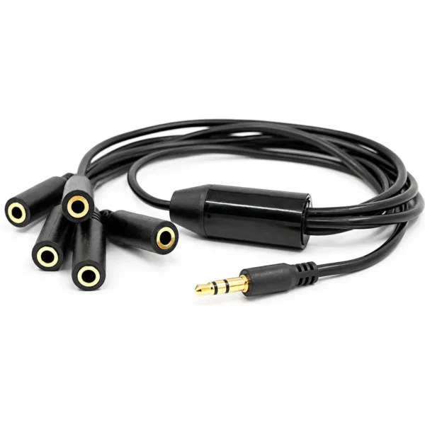 Shelly Splitter 1 to 5 - Cabo Splitter 1-para-5 c/ Jack 3.5mm para Shelly Pill e Sensores DS18B20